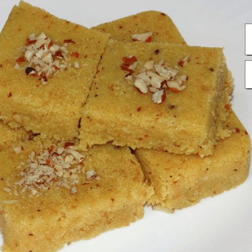 suji ki barfi - rava barfi