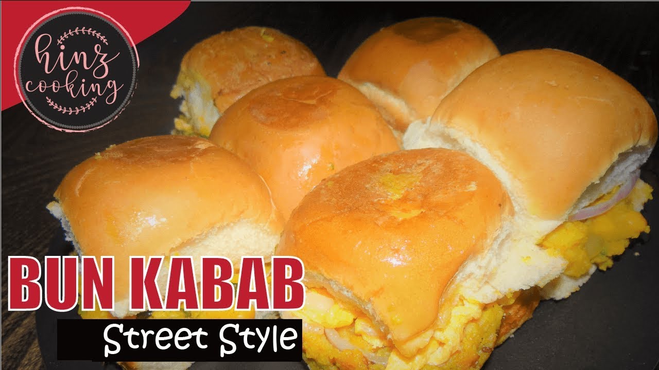 bun kabab recipe - how to make bun kabab - street food recipe