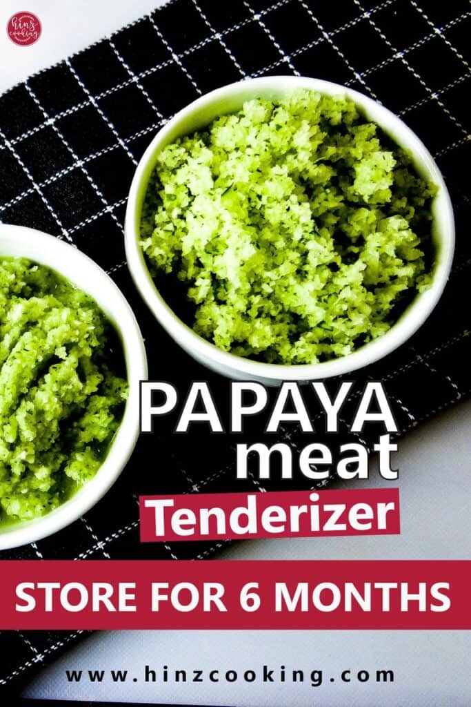 papaya meat tenderizer - papaya paste