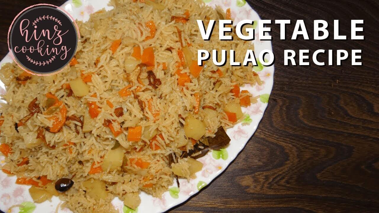 Veg Pulao Recipe in Hindi / Urdu- Vegetable Pulao - Pulav recipe