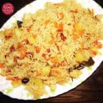 vegetable pulao recipe - mix vegetable pulao - sabzi pulao