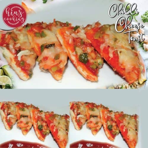 veg chilli cheese toast recipe