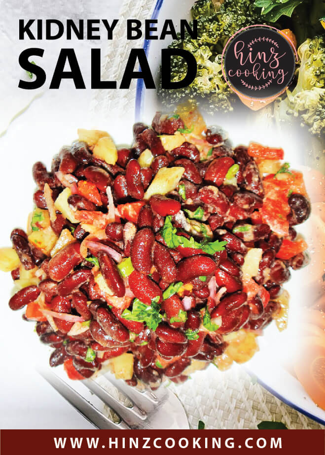 healthy salad for weight loss - rajma salad - kidney bean salad