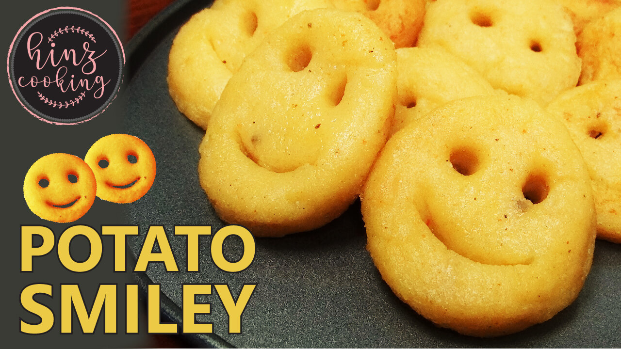 Potato Smiley faces Recipe - Potato Smiley recipe - Potato Snacks Recipe - potato smiley recipe at home in hindi