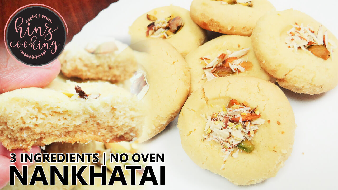 Nankhatai recipe - nankhatai biscuit - how to make nankhatai without oven