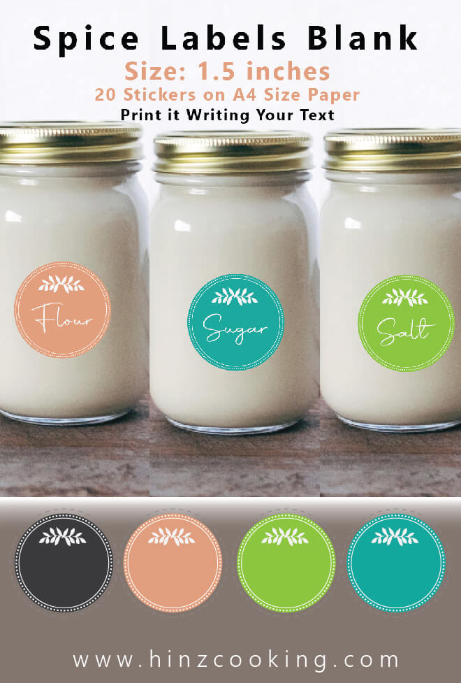 spice jar labels