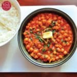 chickpea curry without coconut milk - chana makhani