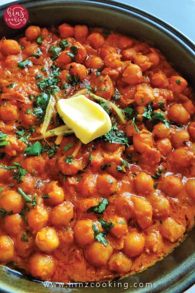 chickpea curry recipe without coconut milk (chana makhani)