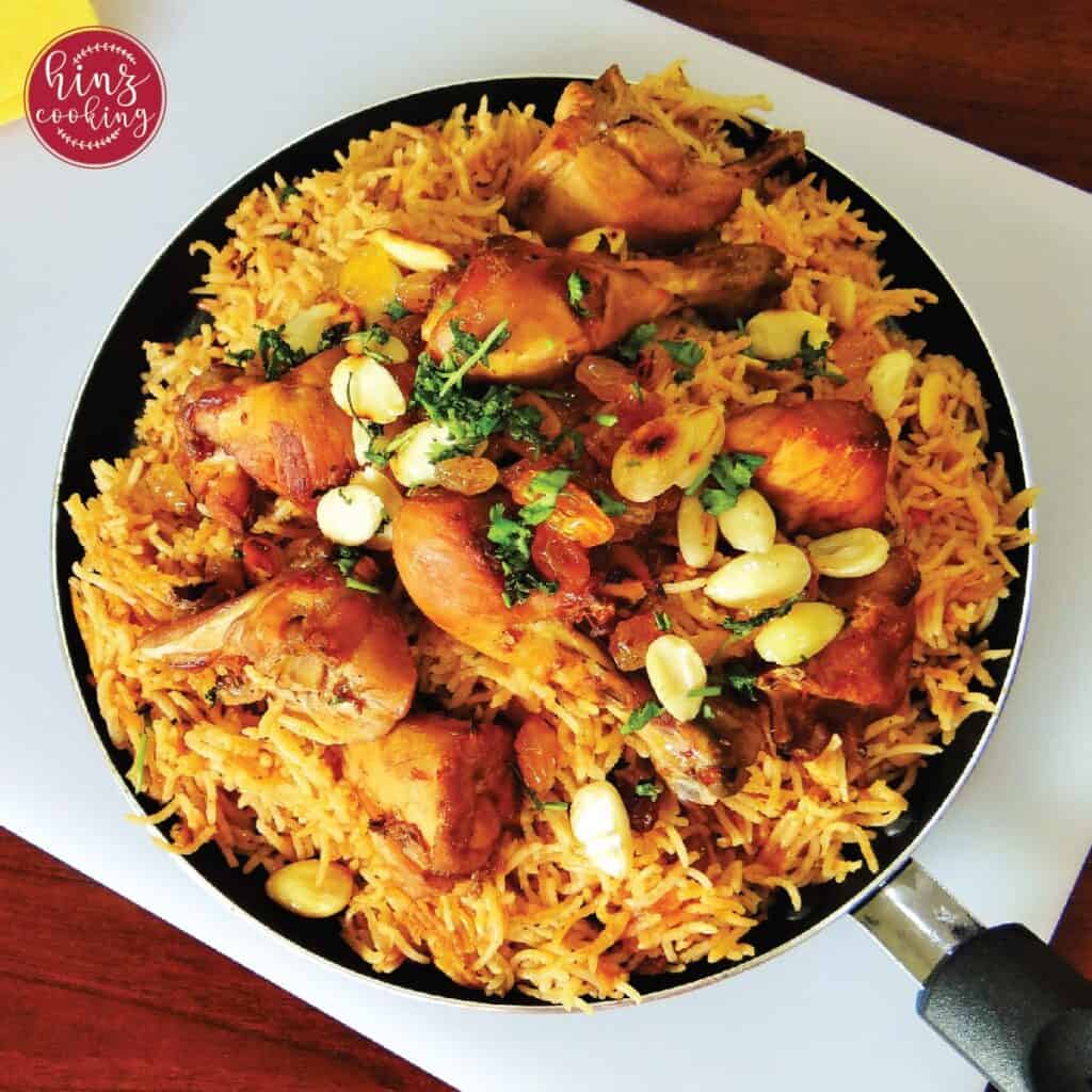 Chicken Kabsa - Arabian Chicken Al Kabsa Rice Recipe (Video)