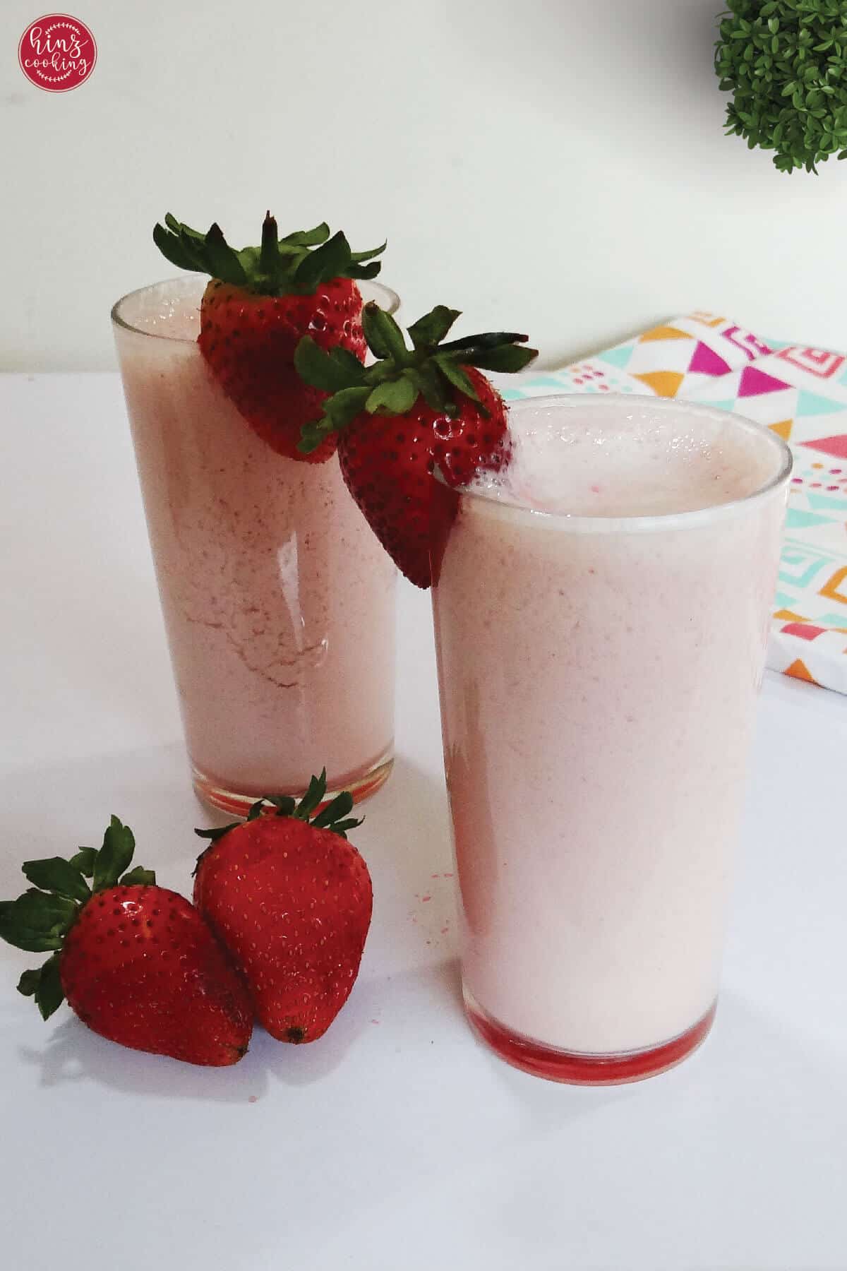 Strawberry Lessi Strawberry Lassi Recipe (Refreshing Indian Yogurt Drink) - Hinz Cooking