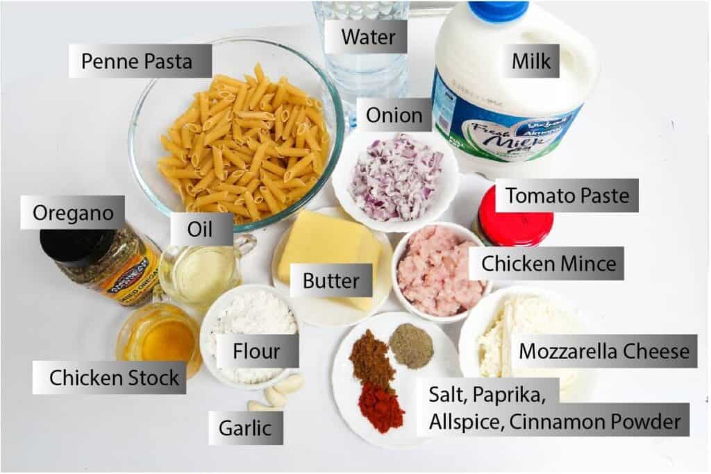 macarona bechamel pasta ingredients