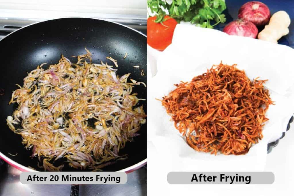How to Fry Onions For Biryani