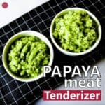 green papaya meat tenderizer - how to make papaya paste