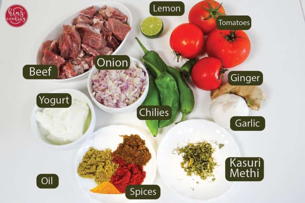 beef masala (ingredients)
