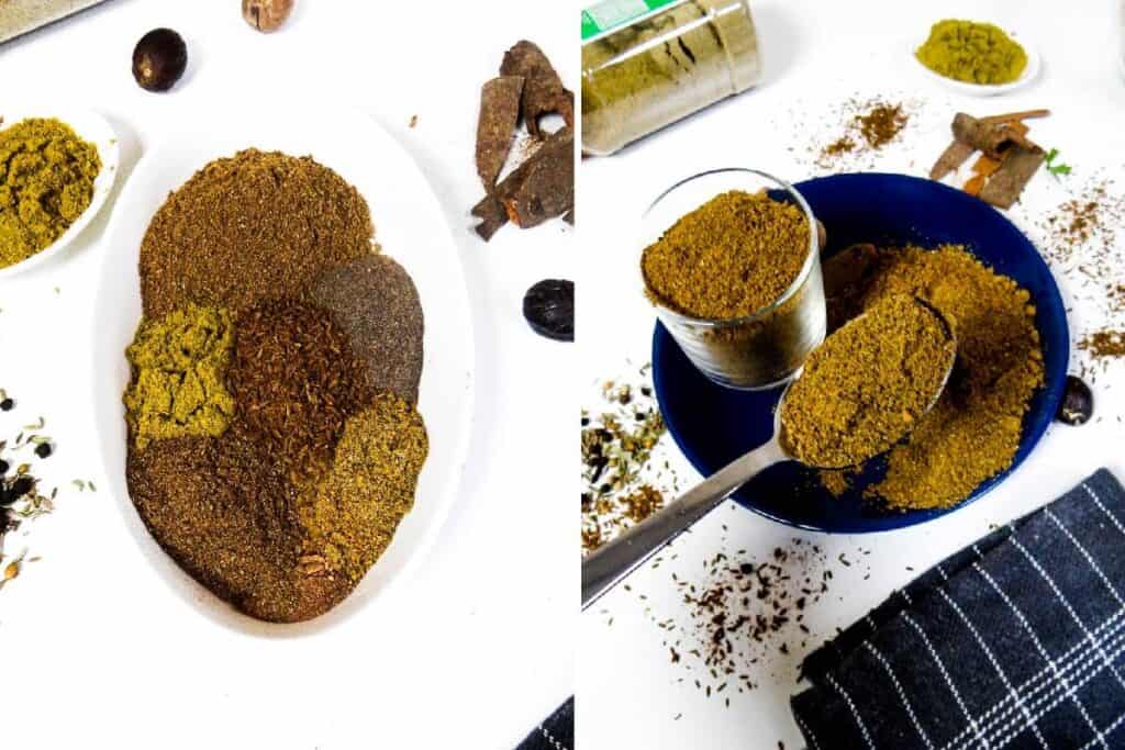 how to make baharat spice - 7 spice mix