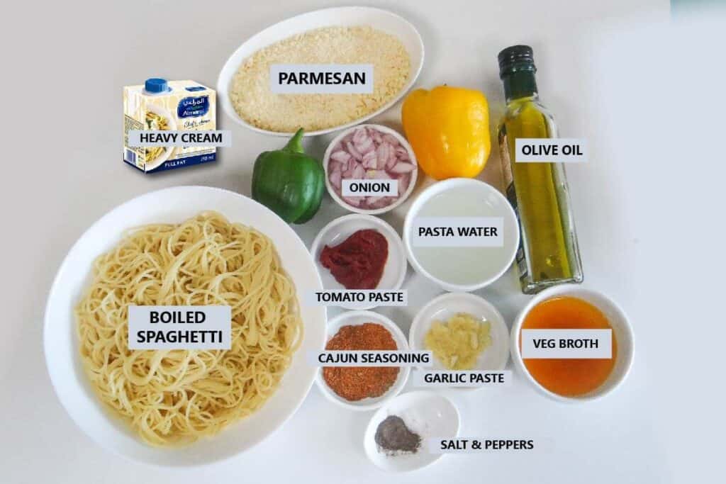 cajun spaghetti ingredients